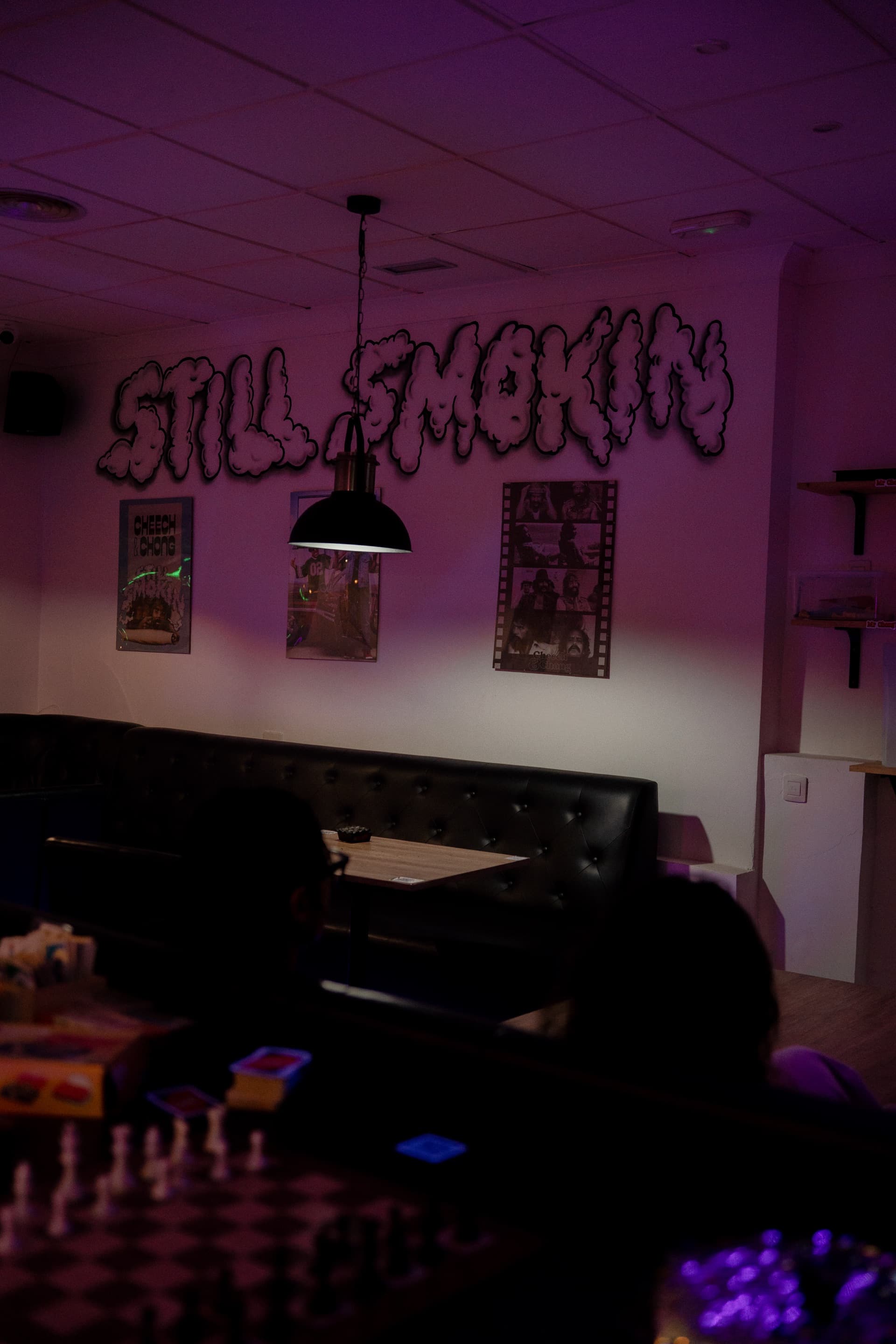 Still Smoking artwork in the Mr Chong'z lounge